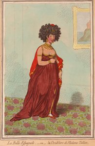 Die schöne Spanierin oder das Double von Madame Tallien, veröffentlicht 1796 von James Gillray