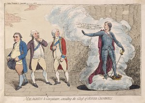 Malagrida & Verschwörer, die den Geist von Oliver Cromwell konsultieren, veröffentlicht 1782