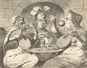 Monströse Krallen bei einem neuen Koalitionsfest, 29. Mai 1787 von James Gillray