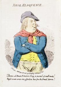 Navale Eloquenz, veröffentlicht von Hannah Humphrey, 1795 (Detail)