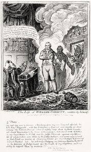 Tafel 5, aus Das Leben von William Cobbett, geschrieben von ihm selbst, veröffentlicht von H. Humphrey, 1809 von James Gillray