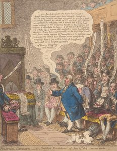 Politische Offenheit, d.h. Koalitionsbeschlüsse vom 14. Juni 1805. Pro bono Publico, 21. Juni 1805 von James Gillray