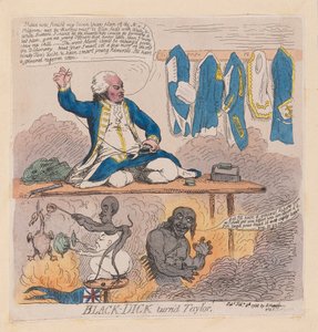 Richard Howe, 1. Earl Howe (Black-Dick wurde Schneider), veröffentlicht 1788