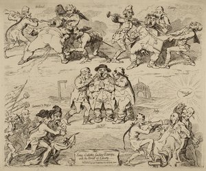 Sans-Culottes, die Europa mit dem Brot der Freiheit füttern