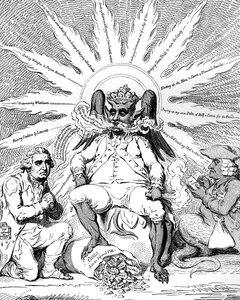 Satan in all seiner Pracht..., 1792 von James Gillray