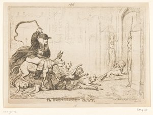 Spotprent op Warren Hastings, 1788 von James Gillray
