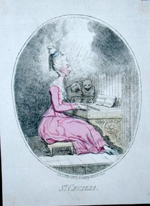 St. Cecilia, veröffentlicht von Hannah Humphrey 1782