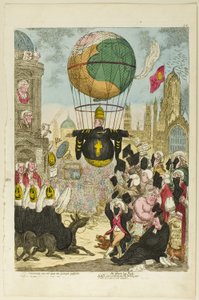 Tentand via est qua me quoque possim tollere humo von James Gillray