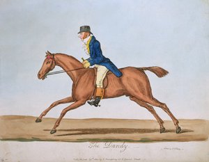 Der Dandy, veröffentlicht von Hannah Humphrey im Jahr 1810 von James Gillray