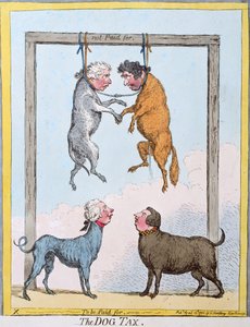 Die Hundesteuer, veröffentlicht von Hannah Humphrey in 1796