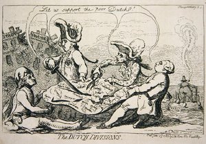Die niederländischen Divisionen von James Gillray