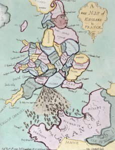 Die französische Invasion, oder John Bull bombardiert die Bum-Boote, veröffentlicht von Hannah Humphrey im Jahr 1793