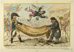 Der hochfliegende Kandidat von James Gillray