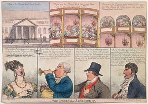 Das Haus, das Jack baute, veröffentlicht von Walker im Jahr 1809 von James Gillray