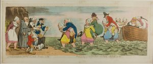 Die Landung von Sir John Bull und seiner Familie in Boulogne-sur-Mer