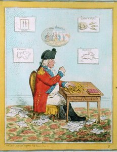 Der Löwenanteil, veröffentlicht von Hannah Humphrey im Jahr 1797 von James Gillray