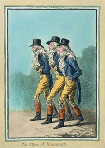 Die drei Mr. Wiggins, veröffentlicht von Hannah Humphrey im Jahr 1803