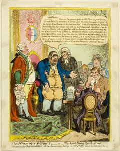 Der abgenutzte Patriot von James Gillray