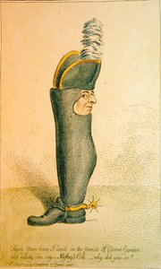 Dreißig Jahre habe ich in der Gemeinde Covent Garden gelebt, veröffentlicht von Hannah Humphrey von James Gillray