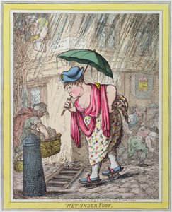 Nass unter den Füßen, veröffentlicht von Hannah Humphrey im Jahr 1812