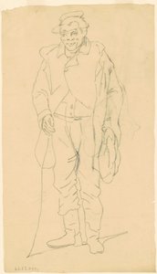 Afroamerikanische Figur, ca. 1840-1850 von James Goodwin Clonney