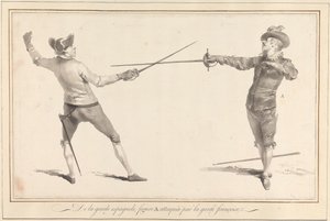 De la Garde Espagnole, Figur A angegriffen von der Garde Françoise von James Gwin