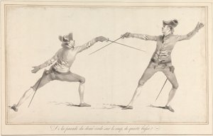 Von der Parade des Halbkreises beim Quart-Basse-Schlag von James Gwin
