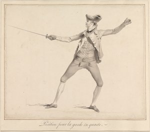 Position für die Garde in Quarte von James Gwin