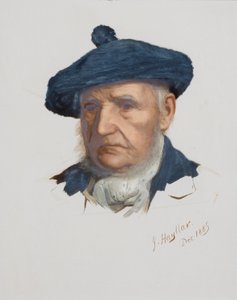 Männerkopf, 1885 von James Hayllar