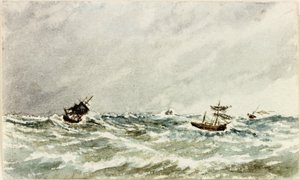 Sturm auf See vor der Tyne