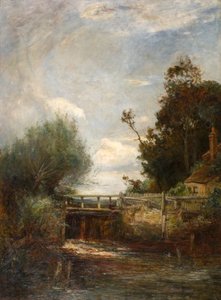 Die Schleuse am Colne River von James Herbet Snell