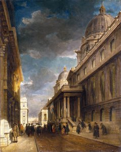 Greenwich Hospital (England) (jetzt College Walk), gesehen von Westen in Richtung Grand Square