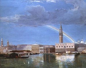 Die Piazzetta und der Dogenpalast vom Bacino aus von James Holland