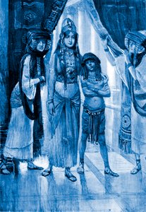 Esther wird Ahasverus vorgestellt von Tissot - Bibel