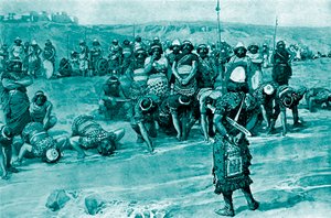 Gideon wählt die Dreihundert von Tissot - Bibel