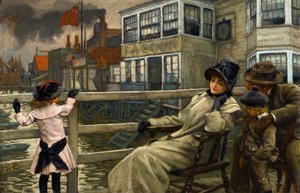 Warten auf die Fähre von James Jacques Joseph Tissot