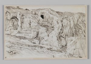 Antike Gräber, Tal von Hinnom, Illustration aus Das Leben unseres Herrn Jesus Christus
