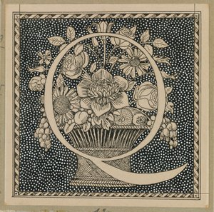 Großbuchstabe Q, Illustration aus Das Leben unseres Herrn Jesus Christus