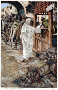 Christus ruft Matthäus, den Zöllner, um 1890 von James Jacques Joseph Tissot