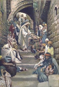 In den Dörfern wurden die Kranken zu ihm gebracht - aus „Das Leben unseres Herrn Jesus Christus“ - 1899 von James Tissot von James Jacques Joseph Tissot