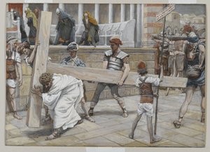 Jesus trägt das Kreuz, Illustration aus Das Leben unseres Herrn Jesus Christus, 1886-94 von James Jacques Joseph Tissot