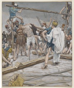 Jesus wird seiner Kleidung beraubt, Illustration aus Das Leben unseres Herrn Jesus Christus, 1886-94