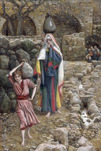 Jesus und seine Mutter am Brunnen, Illustration für Das Leben Christi, ca. 1886-94 von James Jacques Joseph Tissot
