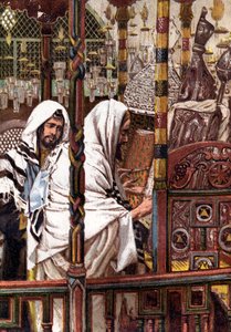 Jesus lehrt in der Synagoge, ca. 1897 von James Jacques Joseph Tissot