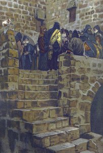 Der böse Rat des Kaiphas - aus „Das Leben unseres Herrn Jesus Christus“ - 1899 von James Tissot - Das Leben unseres Herrn Jesus Christus, von Jacques Joseph (Jacques-Joseph) Tissot genannt James Tissot (1836-1902)