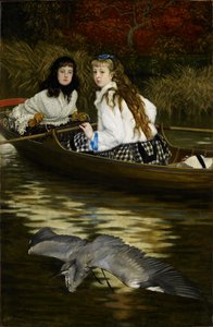 Auf der Themse, ein Reiher, um 1871-72 von James Jacques Joseph Tissot