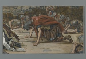 Das Bekenntnis des Zenturios, Illustration aus Das Leben unseres Herrn Jesus Christus, 1886-94 von James Jacques Joseph Tissot