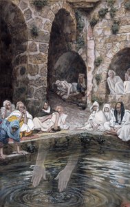 Der Teich von Bethesda, Illustration für Das Leben Christi, ca. 1886-94 von James Jacques Joseph Tissot