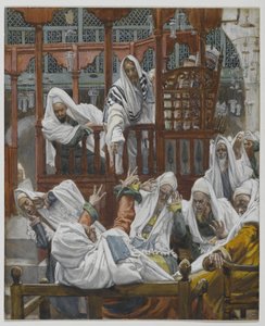 Der Besessene in der Synagoge, Illustration aus Das Leben unseres Herrn Jesus Christus von James Jacques Joseph Tissot