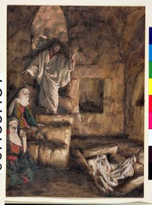 Die Auferweckung des Lazarus, Illustration für Das Leben Christi